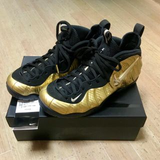 ナイキ(NIKE)のNIKE foamposite PRO GOLD 27.5 US9.5 ナイキ(スニーカー)