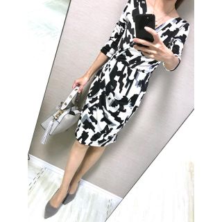 マテリア(MATERIA)の【美品】定価35,000円♡マテリア♡サイズ36 カシュクールワンピース(ひざ丈ワンピース)