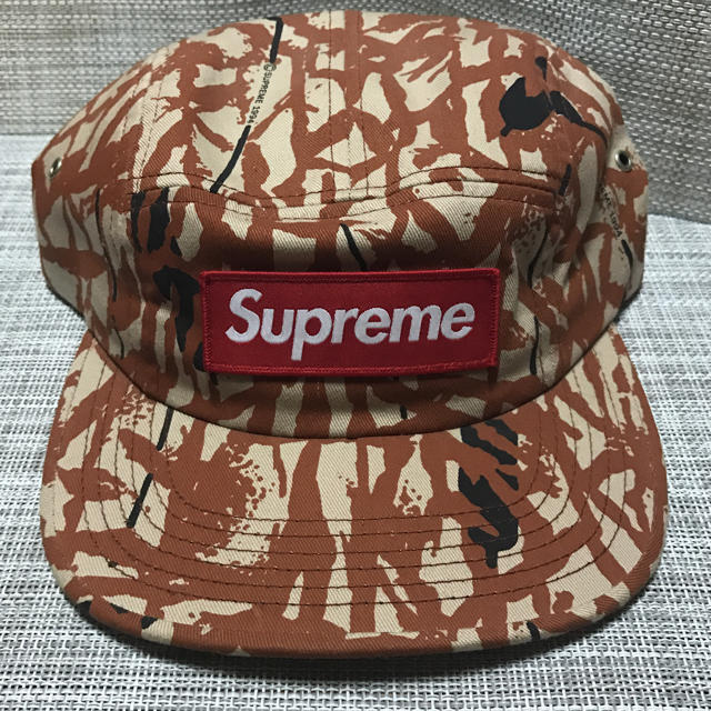 supreme camp cap カモ柄 BOXロゴ