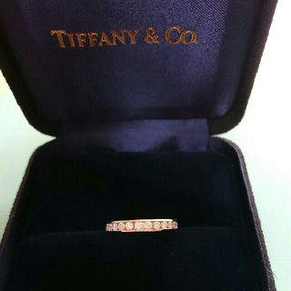 ティファニー(Tiffany & Co.)のお値下げしました  ティファニー pt ハーフサークル ダイヤ バンドリング(リング(指輪))