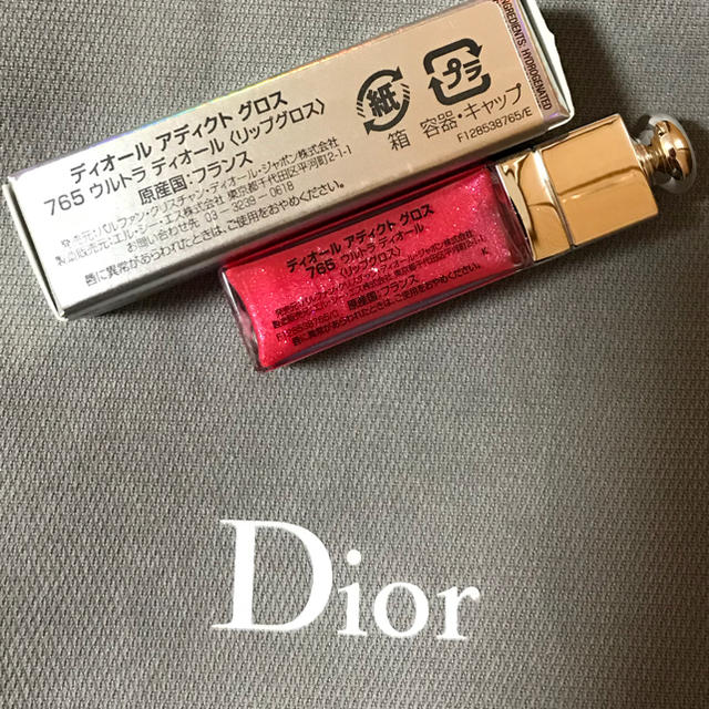 Dior(ディオール)のDior ミニグロス 巾着 コスメ/美容のベースメイク/化粧品(リップグロス)の商品写真