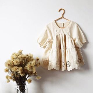 キャラメルベビー&チャイルド(Caramel baby&child )のaubrie アンティークワンピース5y(ワンピース)