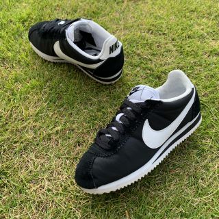 ナイキ(NIKE)の美品22.5 NIKE ナイキ クラシック コルテッツ ナイロン 黒白 W856(スニーカー)