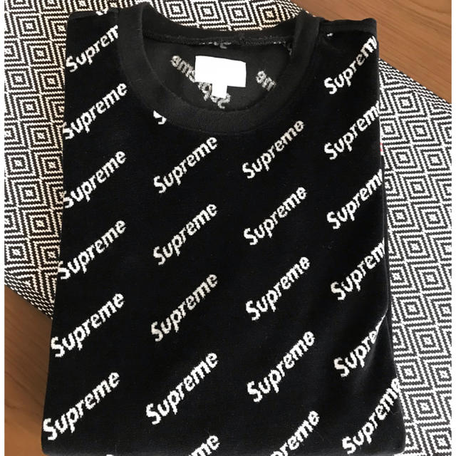 Supreme Velour Diagonal Logo