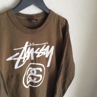 ステューシー(STUSSY)のSTUSSY 長袖ロゴTシャツ M(Tシャツ/カットソー(七分/長袖))