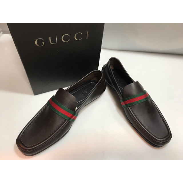 Gucci - 新品グッチドライビングシューズローファー濃茶チョコレート革皮革靴6B23cmの通販 by runa's shop｜グッチならラクマ