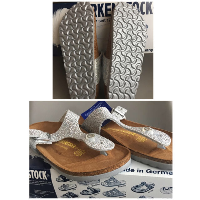 【新品】ビルケンシュトック ギゼ BIRKENSTOCK GIZEH シルバー