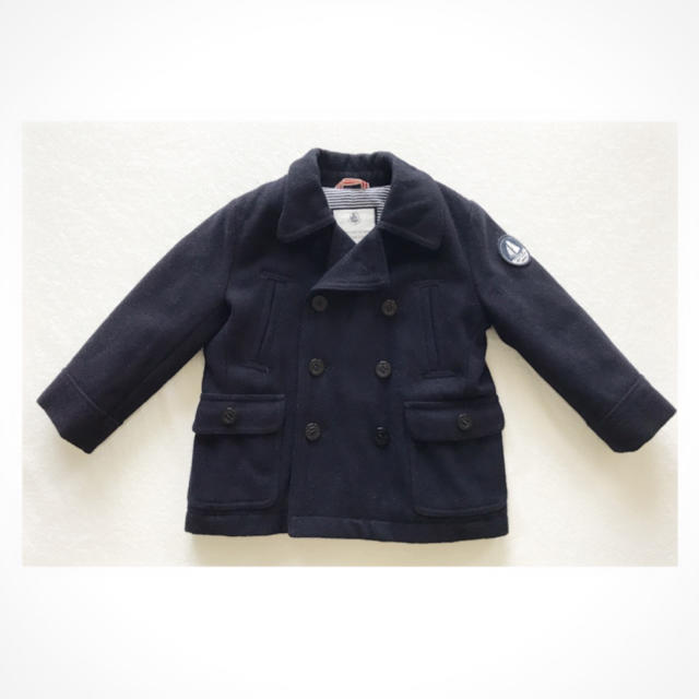 PETIT BATEAU(プチバトー)のプチバトー Pコート 3 ans キッズ/ベビー/マタニティのキッズ服男の子用(90cm~)(コート)の商品写真