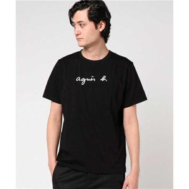 agnes b.(アニエスベー)のアニエスベー黒 ロゴ入りシャツ メンズのトップス(Tシャツ/カットソー(半袖/袖なし))の商品写真