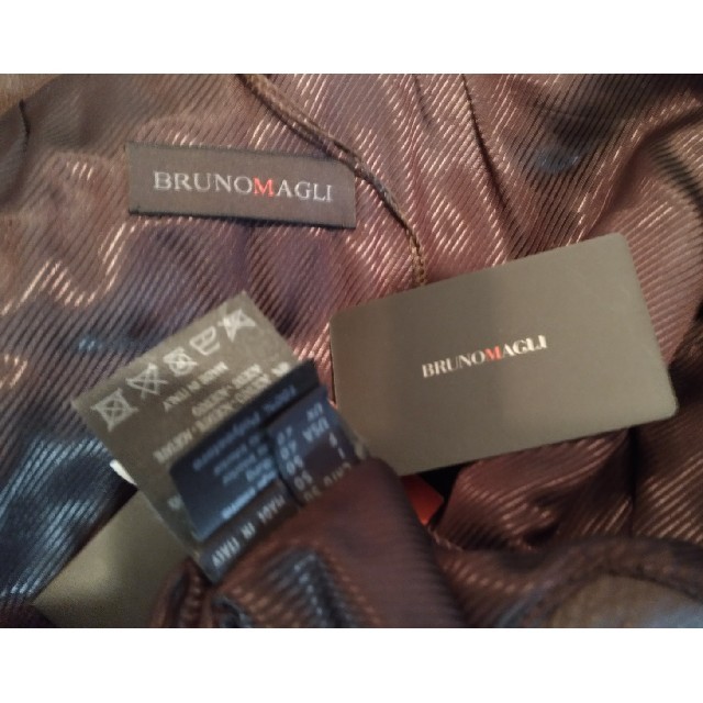 BRUNOMAGLI(ブルーノマリ)のブルーノマリBruno Magliディーア鹿革レザー七分コート メンズのジャケット/アウター(レザージャケット)の商品写真