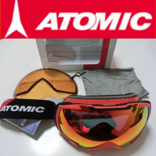 ATOMIC(アトミック)の ✨新品・格安・送料込！ATOMIC ゴーグル スペアレンズ付 スキー スノボ1 スポーツ/アウトドアのスノーボード(アクセサリー)の商品写真