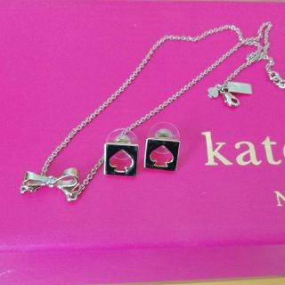 ケイトスペードニューヨーク(kate spade NEW YORK)のケイト・スペード　ネックレス&ピアスセット(ピアス)