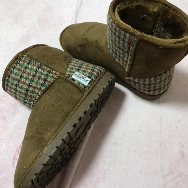 Harris Tweed(ハリスツイード)の値下ハリスツイード♡モコモコブーツ レディースs レディースの靴/シューズ(ブーツ)の商品写真