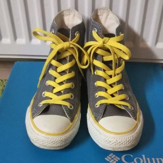 コンバース(CONVERSE)の@プロフ重要 必読@様お取引完了コンバース ハイカット 23.5㎝ グレー(スニーカー)