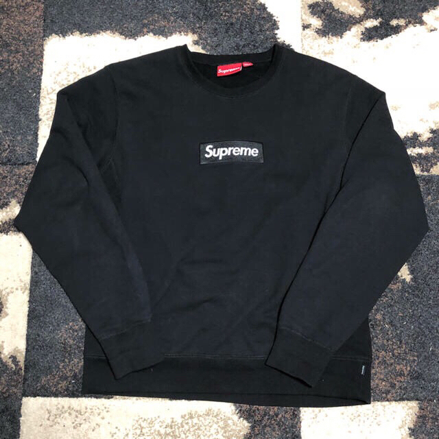 早い者勝ち supreme box logo crewneck black | www.feber.com