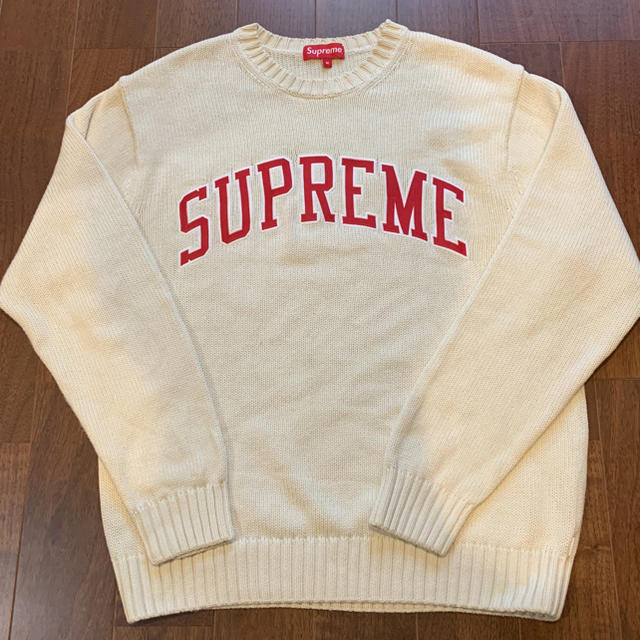 supreme ニット 白 M 16ssメンズ