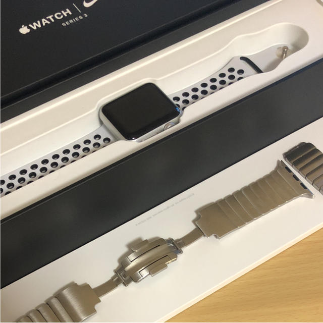 Apple Watch series3 リンクブレスレット セットメンズ