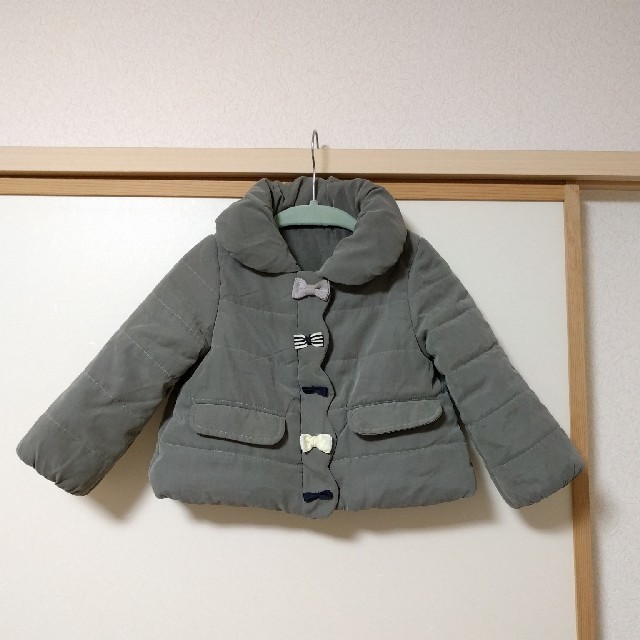 petit main(プティマイン)のましろ様専用petit main/中綿りぼんジャケット90 キッズ/ベビー/マタニティのキッズ服女の子用(90cm~)(ジャケット/上着)の商品写真