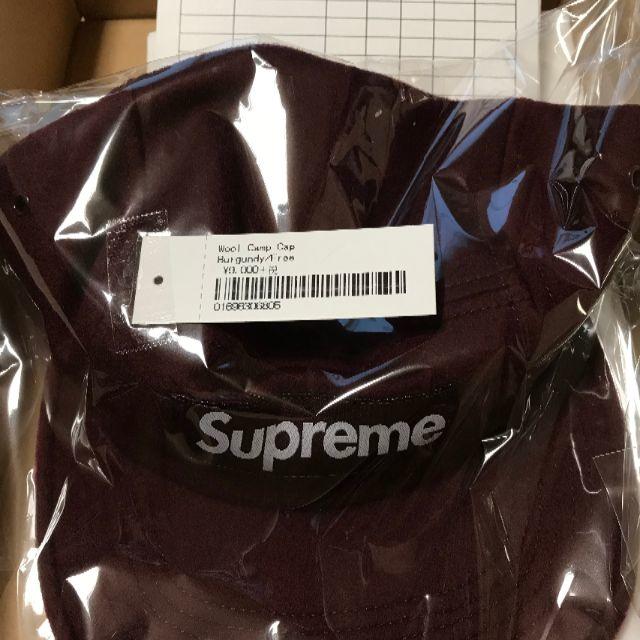 Supreme Wool Camp Cap Burgundy