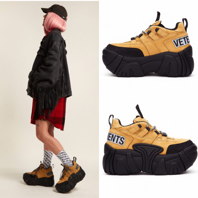 確実正規品 18AW VETEMENTS プラットフォーム スニーカー 38 レディースの靴/シューズ(スニーカー)の商品写真