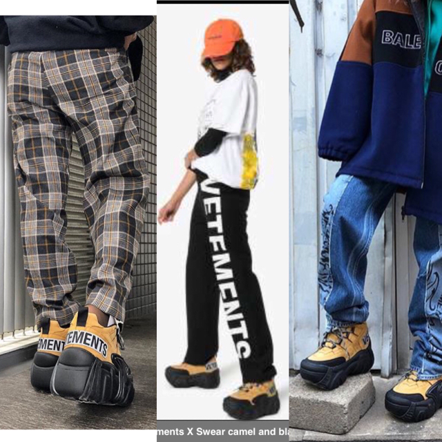 確実正規品 18AW VETEMENTS プラットフォーム スニーカー 38 レディースの靴/シューズ(スニーカー)の商品写真