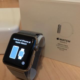 アップルウォッチ(Apple Watch)の【最終値下げ】Apple Watch series2 38mm ミラネーゼループ(腕時計(デジタル))