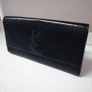 サンローラン(Saint Laurent)の正規品♡最安値♡イヴ・サンローラン　クラッチバッグ　パテント　黒　バッグ　財布(クラッチバッグ)