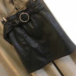 ザラ(ZARA)のzara レザースカート(ミニスカート)