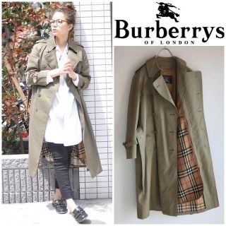 バーバリー(BURBERRY)のオールドバーバリー 裏ノバチェック ウールライナー付トレンチコート(トレンチコート)