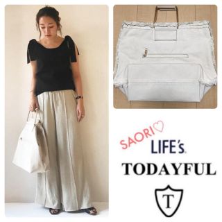 トゥデイフル(TODAYFUL)の TODAYFUL【美品】Stitch Canvas Bag★ungrid(トートバッグ)