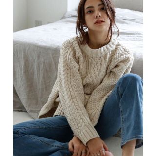 マウジー(moussy)のmarjour／ ALAIN KNIT PULLOVER(ニット/セーター)