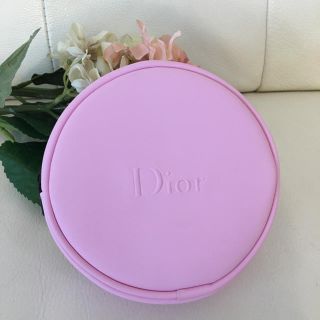 クリスチャンディオール(Christian Dior)の♡クリスチャンディオール ラウンド型ピンクポーチ♡(ポーチ)