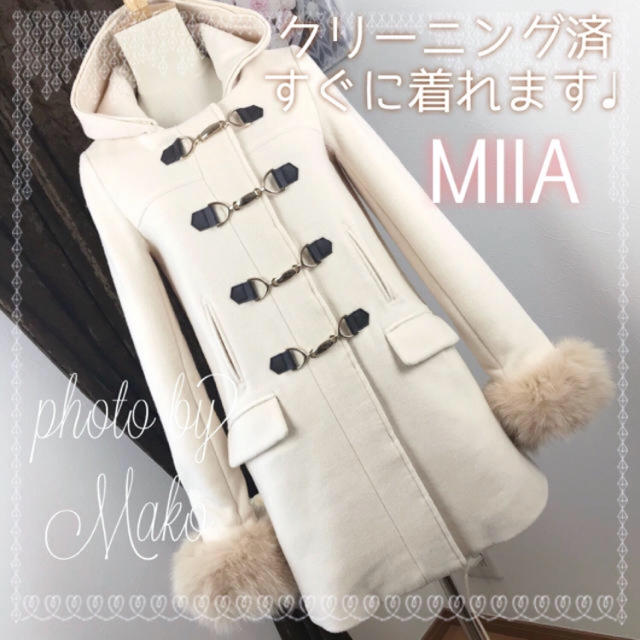 MIIA(ミーア)の最終値下げ♡MIIA コート ビットダッフルコート♡ミーア♡ レディースのジャケット/アウター(ロングコート)の商品写真