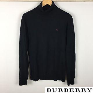 バーバリーブラックレーベル(BURBERRY BLACK LABEL)の美品 BURBERRY BLACK LABEL 長袖タートルネックニット(ニット/セーター)