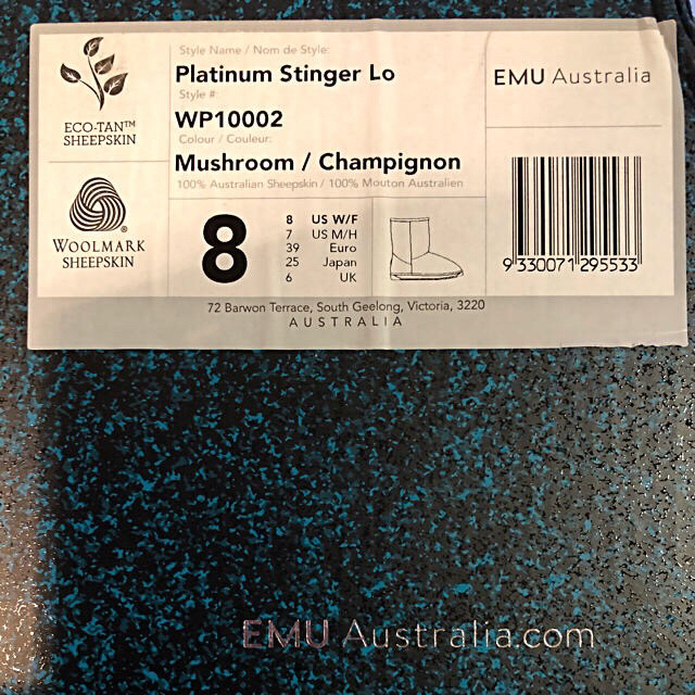 EMU 新品タグ証明書付 プラチナモデル Platinam Stinger Lo