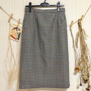 バーバリー(BURBERRY)のBurberry チェックスカート(ひざ丈スカート)