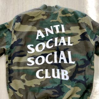 アンチ(ANTI)のANTI SOCIAL SOCIAL CLUB   MA-1 CAMO Mサイズ(ミリタリージャケット)