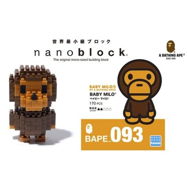 A BATHING APE(アベイシングエイプ)のBABY MILO × nanoblock エンタメ/ホビーのフィギュア(その他)の商品写真