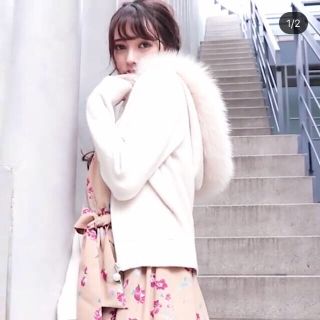 レッセパッセ(LAISSE PASSE)の🌸 完売商品⋮chay着用⋮レッセパッセ ファー付きニットパーカー 🌸(パーカー)