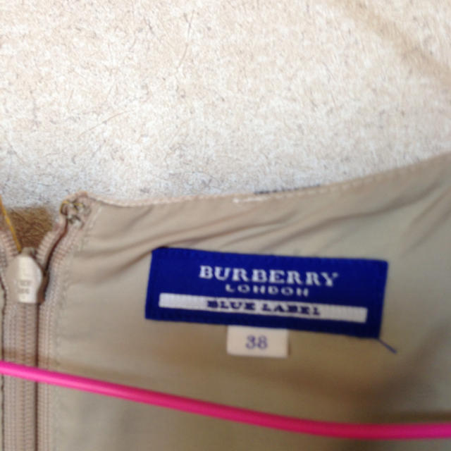BURBERRY by ゆきにゃん's shop|バーバリーならラクマ - BLUELABELチェックワンピの通販 大得価定番