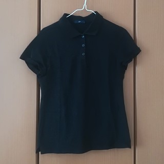 ジーユー(GU)の黒のポロシャツ(ポロシャツ)