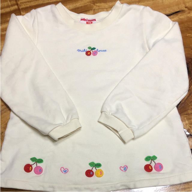 mikihouse(ミキハウス)のミキハウス 2点セット キッズ/ベビー/マタニティのキッズ服女の子用(90cm~)(カーディガン)の商品写真