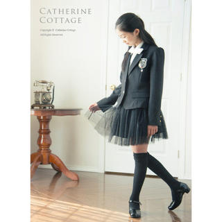 キャサリンコテージ(Catherine Cottage)の☆新品！☆キャサリンコテージ☆チュールスカートスーツ☆ブラック☆140センチ☆(ドレス/フォーマル)