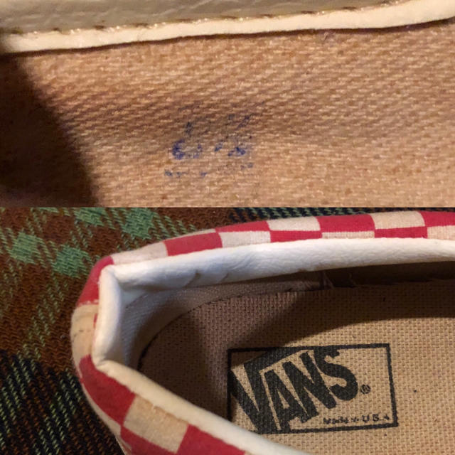 VANS - 90s バンズ スリッポン チェッカーフラッグ USA製の通販 by