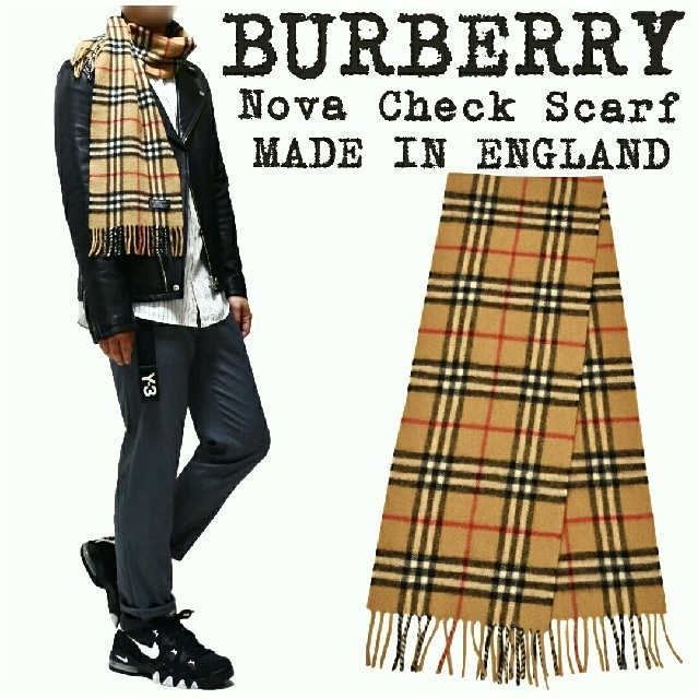 BURBERRY(バーバリー)の★BURBERRY★バーバリー★チェック マフラー★ノバチェック★イングランド製 メンズのファッション小物(マフラー)の商品写真