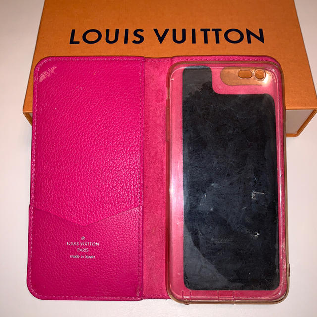 LOUIS VUITTON(ルイヴィトン)のiPhoneケース＊ルイヴィトン マヒナ ピンク 希少 スマホ/家電/カメラのスマホアクセサリー(iPhoneケース)の商品写真