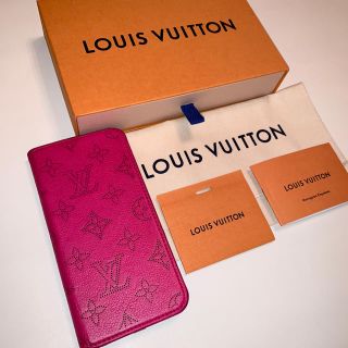 ルイヴィトン(LOUIS VUITTON)のiPhoneケース＊ルイヴィトン マヒナ ピンク 希少(iPhoneケース)