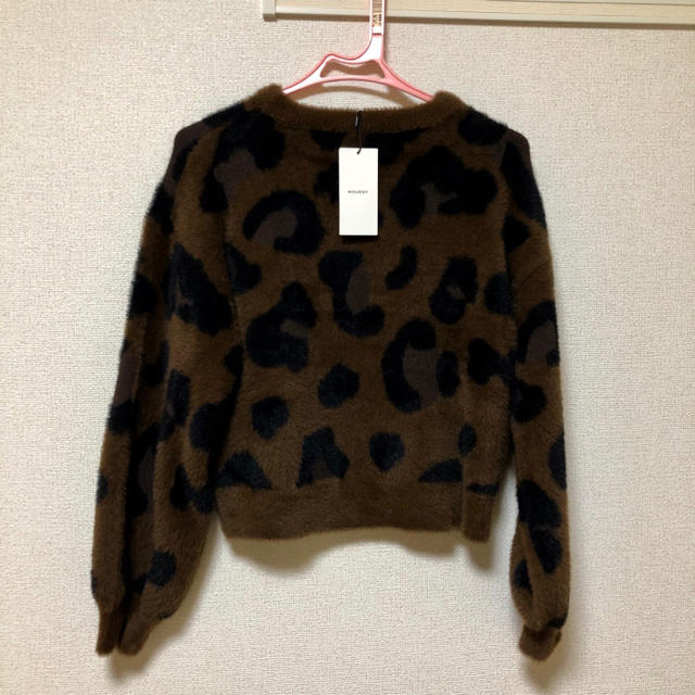 moussy(マウジー)のLEOPARD SHAGGY ニット レディースのトップス(ニット/セーター)の商品写真