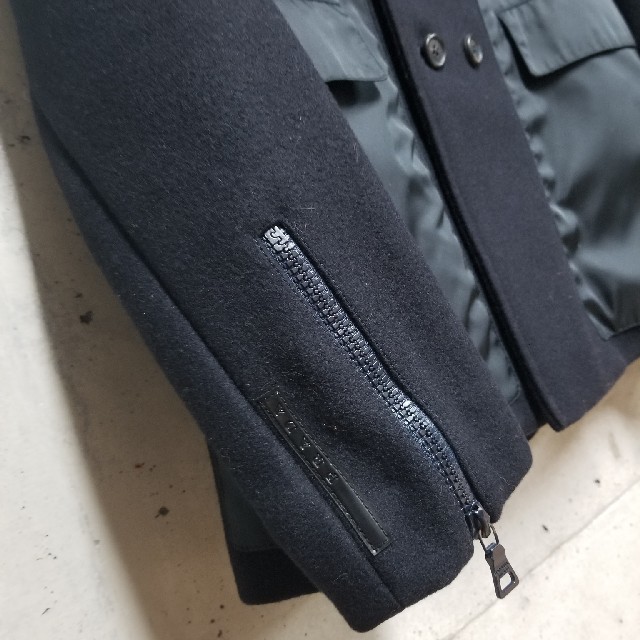 PRADA(プラダ)のPRADA プラダ　コート　メルトン メンズのジャケット/アウター(ピーコート)の商品写真