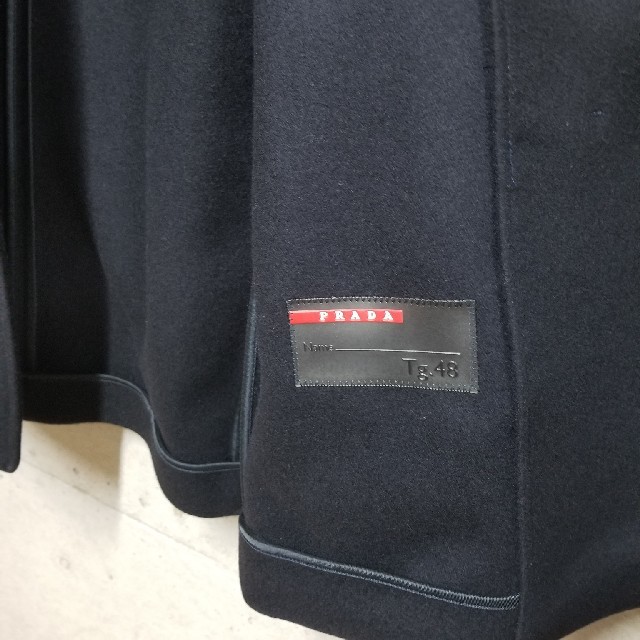 PRADA(プラダ)のPRADA プラダ　コート　メルトン メンズのジャケット/アウター(ピーコート)の商品写真